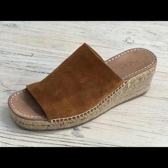 Rag & Bone Viv espadrille Suede Wedge Sandals Size 37.5 USA Size 7.5 - Picture 4 of 12